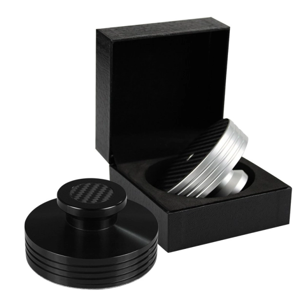 Притиск (клемп) для пластинок LP Goka GK-R22B Black Carbon Fiber Aluminum Record Stabilizer Притиск (клемп) для пластинок LP Goka GK-R22B Black Carbon Fiber Aluminum Record Stabilizer