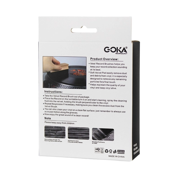 Набір для чищення вінілових пластинок Goka GK-R46 Ash wooden brush record cleaning care kit(2in1) Набір для чищення вінілових пластинок Goka GK-R46 Ash wooden brush record cleaning care kit(2in1)