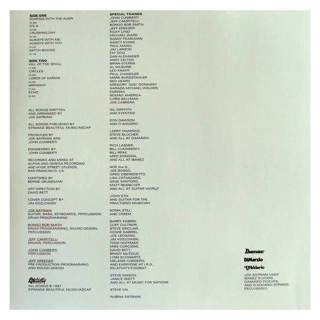 Вініловий диск LP Joe Satriani: Surfing With The Alien