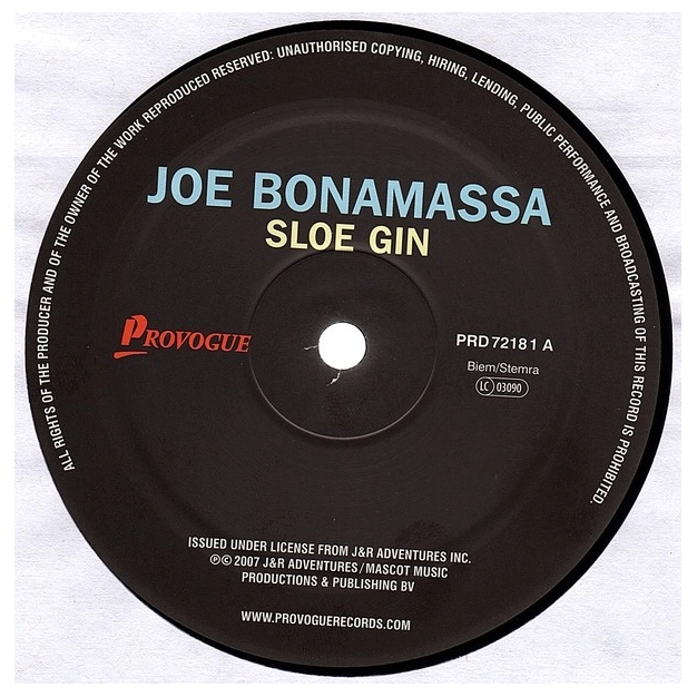 Вініловий диск LP Joe Bonamassa: Sloe Gin - Hq/Ltd (180g)