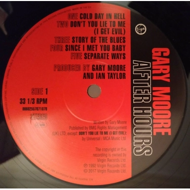 Вініловий диск Gary Moore: After Hours - Reissue