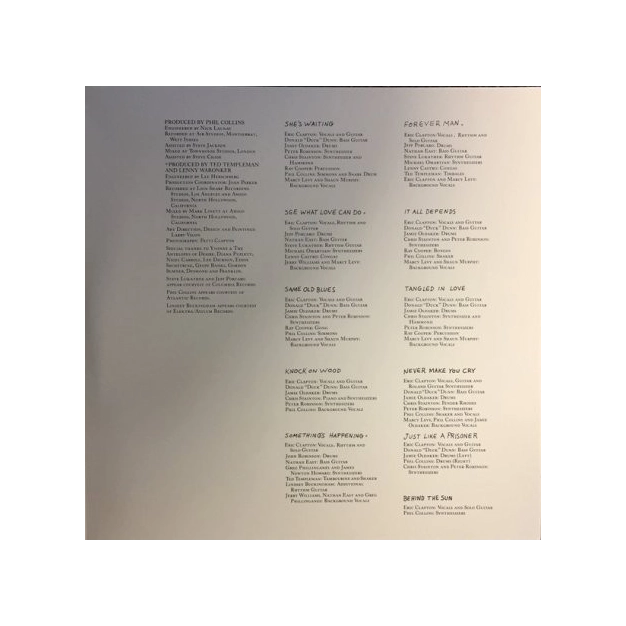 Вініловий диск LP Eric Clapton: Behind The Sun - Pd