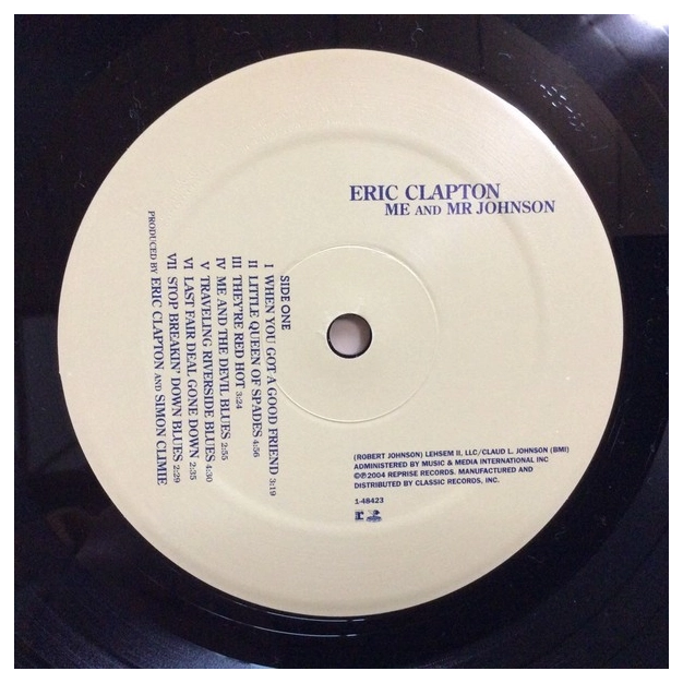 Вініловий диск Eric Clapton: Me And Mr. Johnson