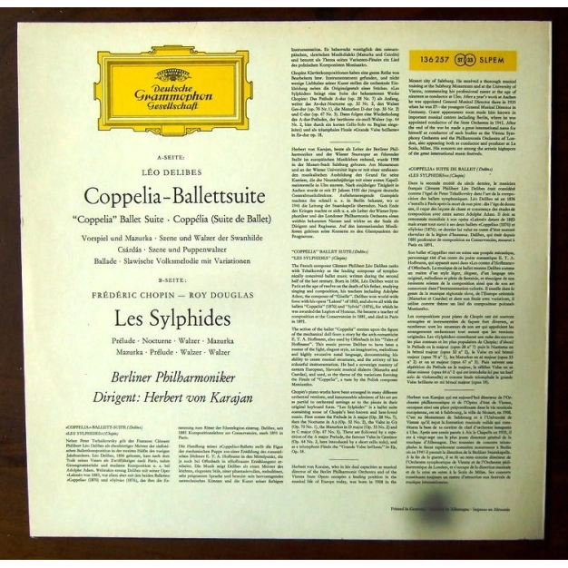 Вініловий диск LP Delibes/Chopin: Ballet Suite & Les Sylphide - Hq