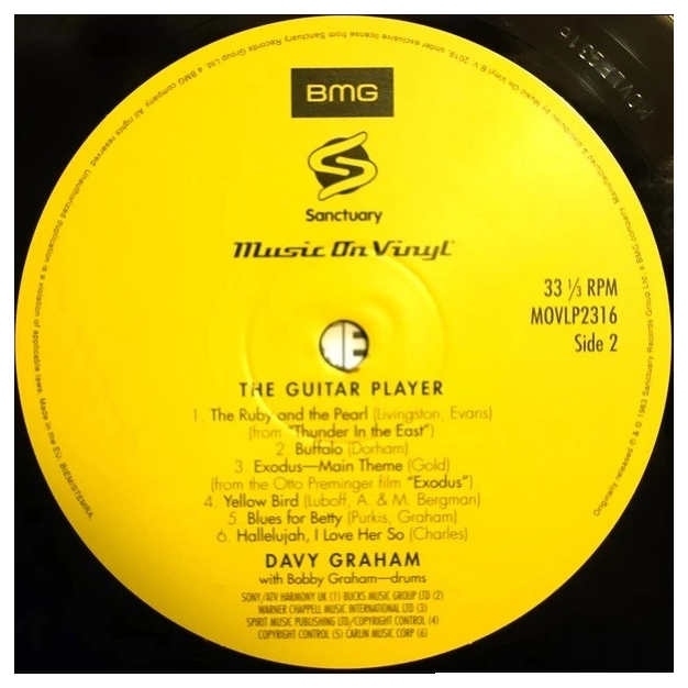 Вініловий диск LP Davy Graham: Guitar Player - Hq (180g)