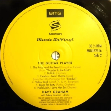 Вініловий диск LP Davy Graham: Guitar Player - Hq (180g)