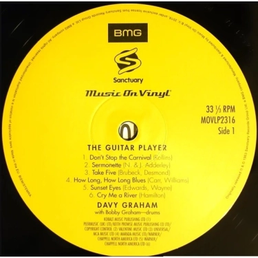 Вініловий диск LP Davy Graham: Guitar Player - Hq (180g)