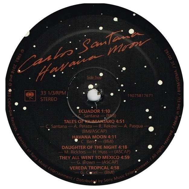 Вініловий диск LP Carlos Santana: Havana Moon