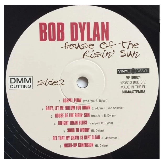 Вініловий диск LP Bob Dylan: House Of The Risin' Sun (180g)