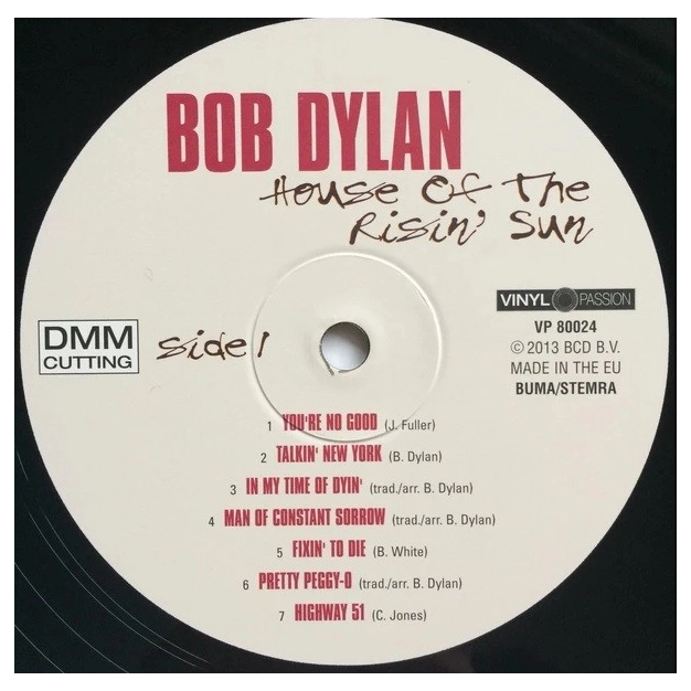 Вініловий диск LP Bob Dylan: House Of The Risin' Sun (180g)