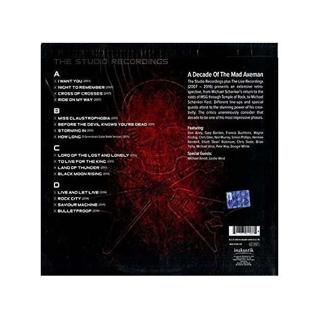 Вініловий диск LP Schenker, Michael: A Decade (Studio)