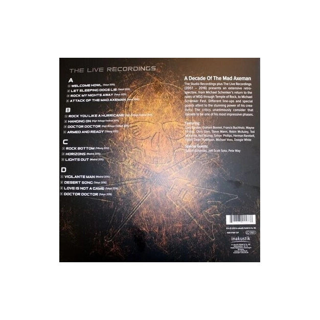 Вініловий диск LP Schenker, Michael: A Decade (Live)