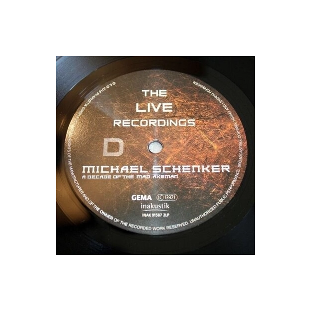 Вініловий диск LP Schenker, Michael: A Decade (Live)