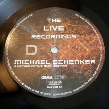 Вініловий диск LP Schenker, Michael: A Decade (Live)