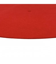 Антистатический мат Turntable Platter wool Mat 11.8 inchs Red