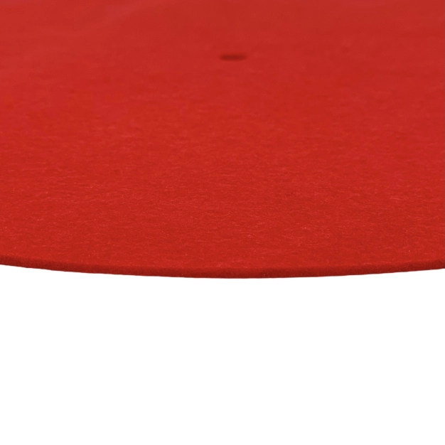 Антистатичний мат Turntable Platter wool Mat 11.8 inchs Red