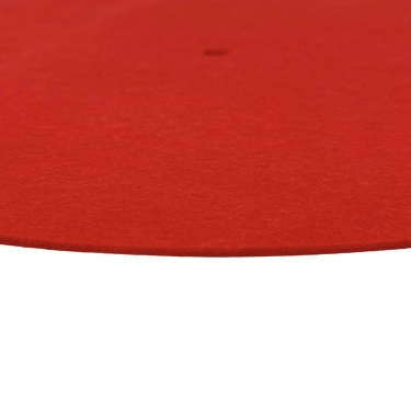 Антистатичний мат Turntable Platter wool Mat 11.8 inchs Red