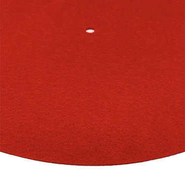 Антистатичний мат Turntable Platter wool Mat 11.8 inchs Red