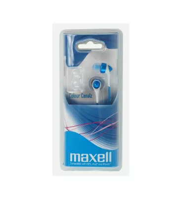 Навушники вакуумні Maxell color canalz-blue