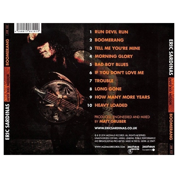 Вініловий диск LP Sardinas, Eric: Boomerang (180g)