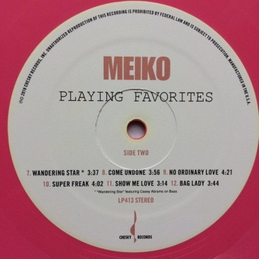 Вініловий диск LP Meiko: Playing Favorites
