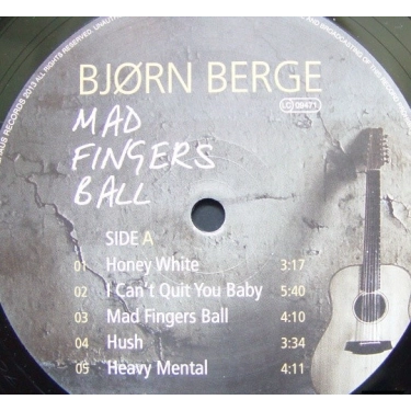 Вініловий диск LP Berge Bjorn: Mad Fingers Ball