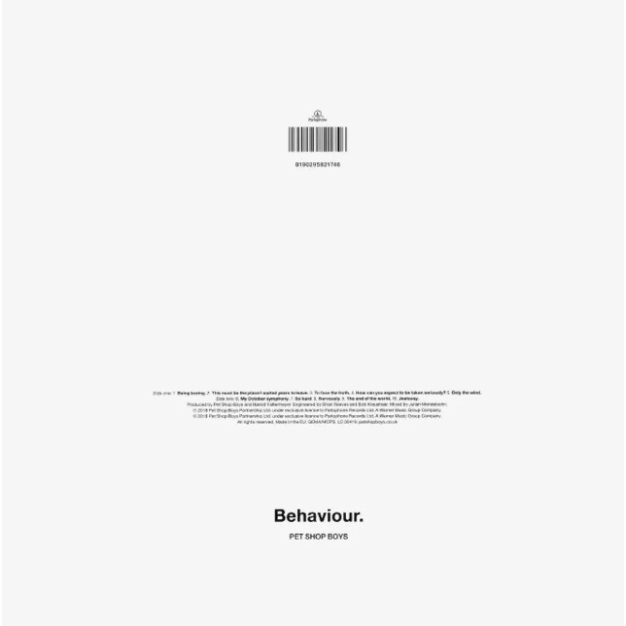 Вініловий диск LP Pet Shop Boys: Behaviour - Reissue