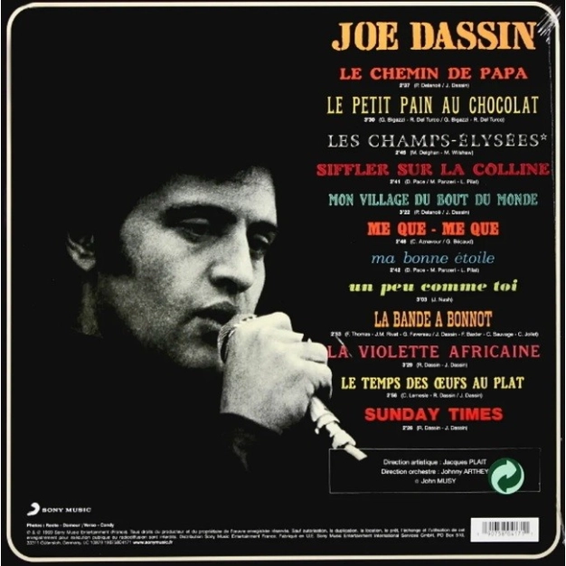 Вініловий диск LP Joe Dassin: Les Champs - Elysees