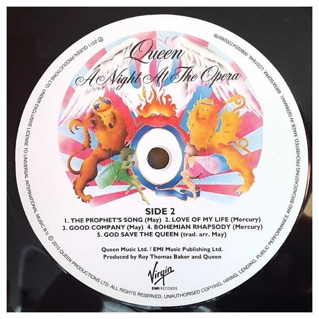 Вініловий диск LP Queen: A Night At The Opera - Hq
