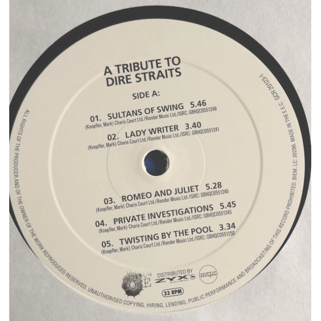 Вініловий диск LP Dire Straits Trib: Sultans Of Swing Вініловий диск LP Dire Straits Trib: Sultans Of Swing