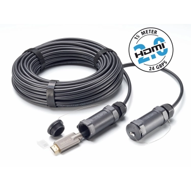 Оптоволоконний кабель Inakustik Profi HDMI 2.0 LWL 124 Gbps броньований 15 м