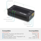 Передавач інтернету по коаксіальному кабелю 1 Gbps Actiontec ECB6250K02 Передавач інтернету по коаксіальному кабелю 1 Gbps Actiontec ECB6250K02