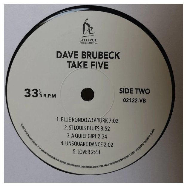Вініловий диск LP Dave Brubeck: Take Five Вініловий диск LP Dave Brubeck: Take Five