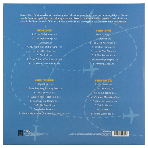 Вініловий диск 2LP Frank Sinatra: Come Fly With Me