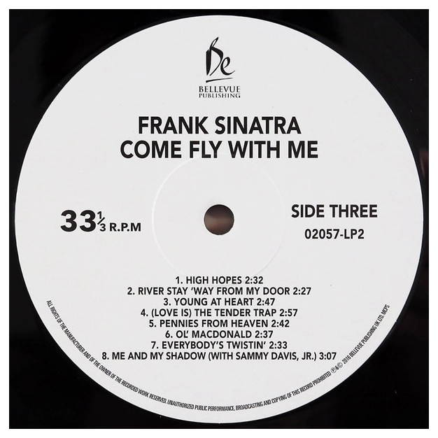 Вініловий диск 2LP Frank Sinatra: Come Fly With Me