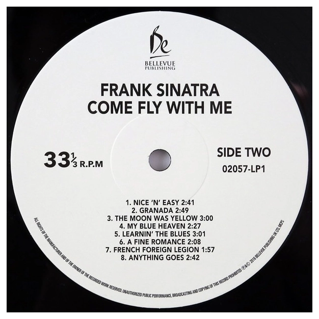 Вініловий диск 2LP Frank Sinatra: Come Fly With Me