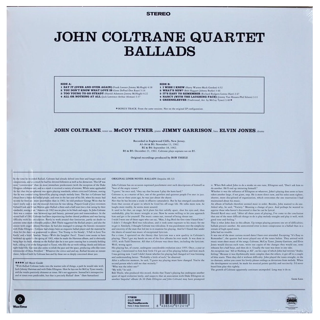 Вініловий диск LP John Coltrane: Ballads