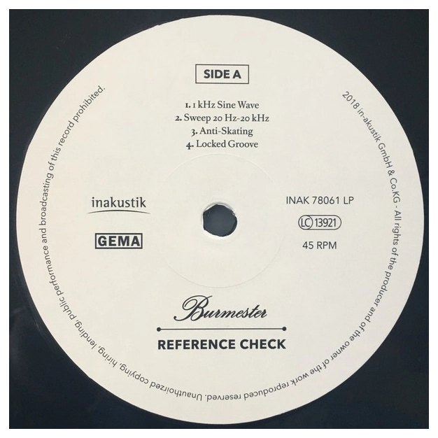Вініловий диск LP Various Artists: Burmester Reference Check (45 RPM)