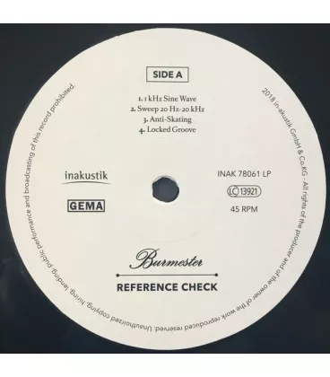 Вініловий диск LP Various Artists: Burmester Reference Check (45 RPM)
