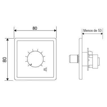 Регулятор гучності Work AT 150 Control Volume 50W