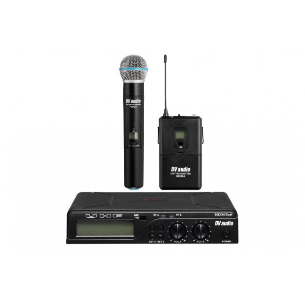 Радіосистема DV audio BGX-24 комбінована (з ручним та поясним передавачами)