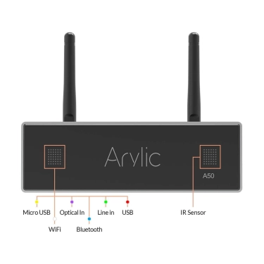 Стерео підсилювач Arylic A50+ Wireless Stereo Amplifier