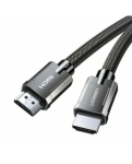 Міжкомпонентний кабель UGREEN HD135 HDMI to HDMI, 2 m, v2.1 8K-60Hz/4K-120Hz Braided Gray 70321