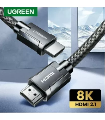 Міжкомпонентний кабель UGREEN HD135 HDMI to HDMI, 2 m, v2.1 8K-60Hz/4K-120Hz Braided Gray 70321