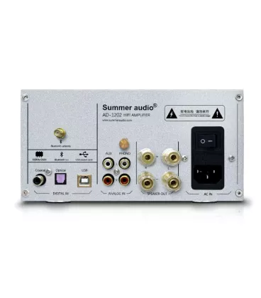 Bluetooth підсилювач з фонокоректором Summer Audio AD-1202 Silver