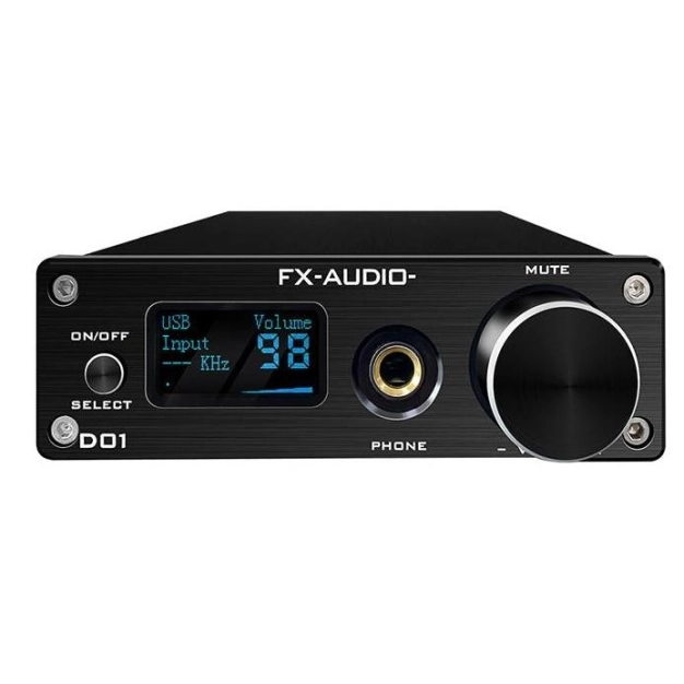 ЦАП-підсилювач FX Audio D01 Black ЦАП-підсилювач FX Audio D01 Black