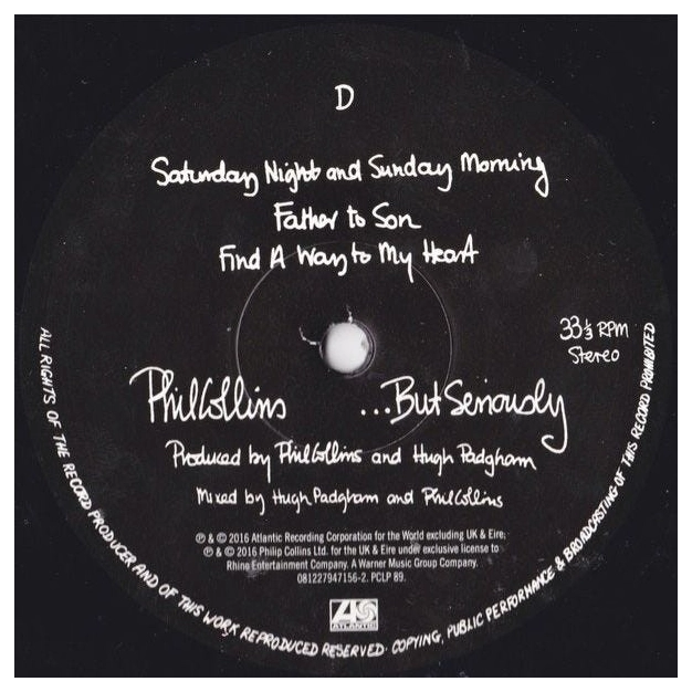 Вініловий диск 2LP Phil Collins: But Seriously