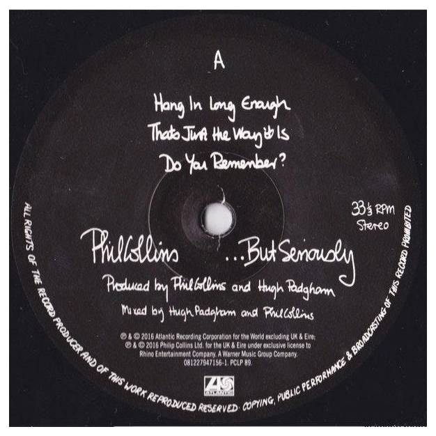 Вініловий диск 2LP Phil Collins: But Seriously