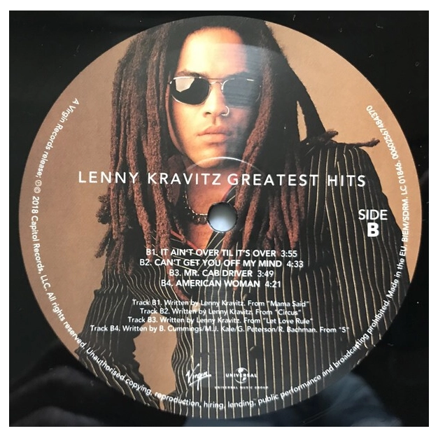 Вініловий диск 2LP Lenny Kravitz: Greatest Hits Вініловий диск 2LP Lenny Kravitz: Greatest Hits