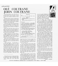 Виниловый диск 2LP John Coltrane: Ole Coltrane